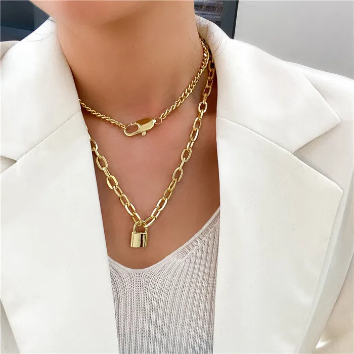 women new design rock hiphop lock pendant necklace gold link chain lock padlock necklace pendant, Picture
women new design rock hiphop lock pendant necklace gold link chain lock padlock necklace pendant, Picture