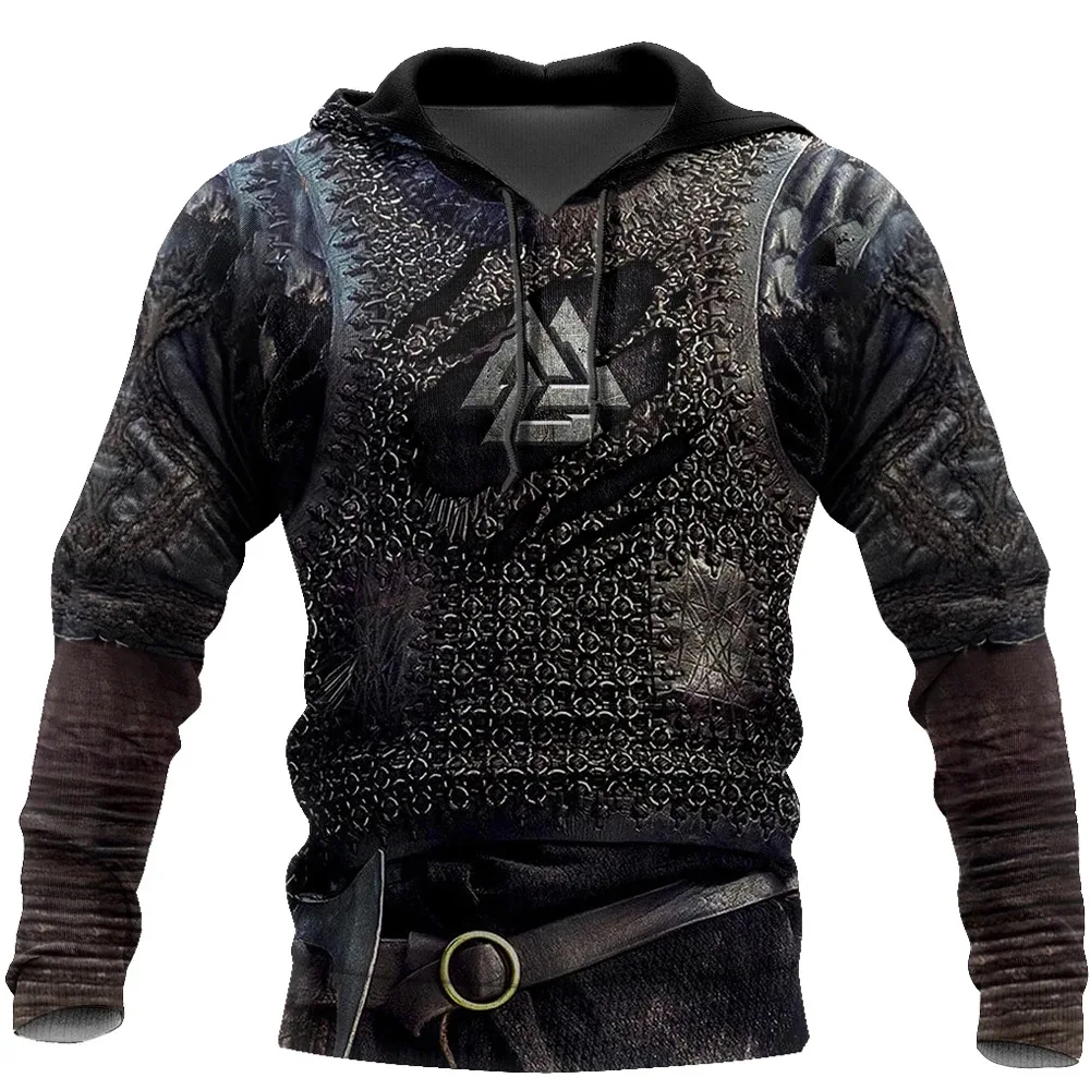 New Europe and America Men's Armor 3D Digital Printed Hoodie Long Sleeve Vintage Designer Straight Hoodie
New Europe and America Men's Armor 3D Digital Printed Hoodie Long Sleeve Vintage Designer Straight Hoodie