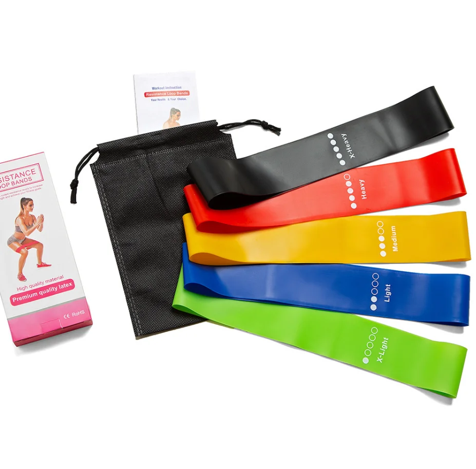 100% Natural Latex Set Of 5 Indoor Fitness Hip Circle Resistance Exercise Bands With Carry Bag Custom Resistance Band
100% Natural Latex Set Of 5 Indoor Fitness Hip Circle Resistance Exercise Bands With Carry Bag Custom Resistance Band