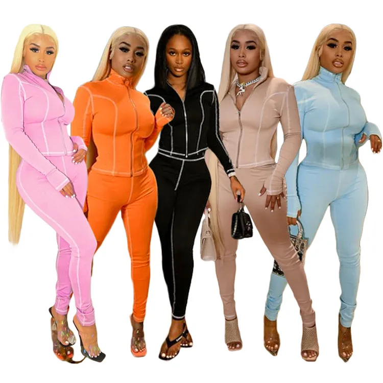 Fashion Lady Yoga Gym Plus Size Two Piece Set Zipper Bodycon Long Sleeve Jacket And Pants Spring Women Sweatsuit, Picture shows
Fashion Lady Yoga Gym Plus Size Two Piece Set Zipper Bodycon Long Sleeve Jacket And Pants Spring Women Sweatsuit, Picture shows