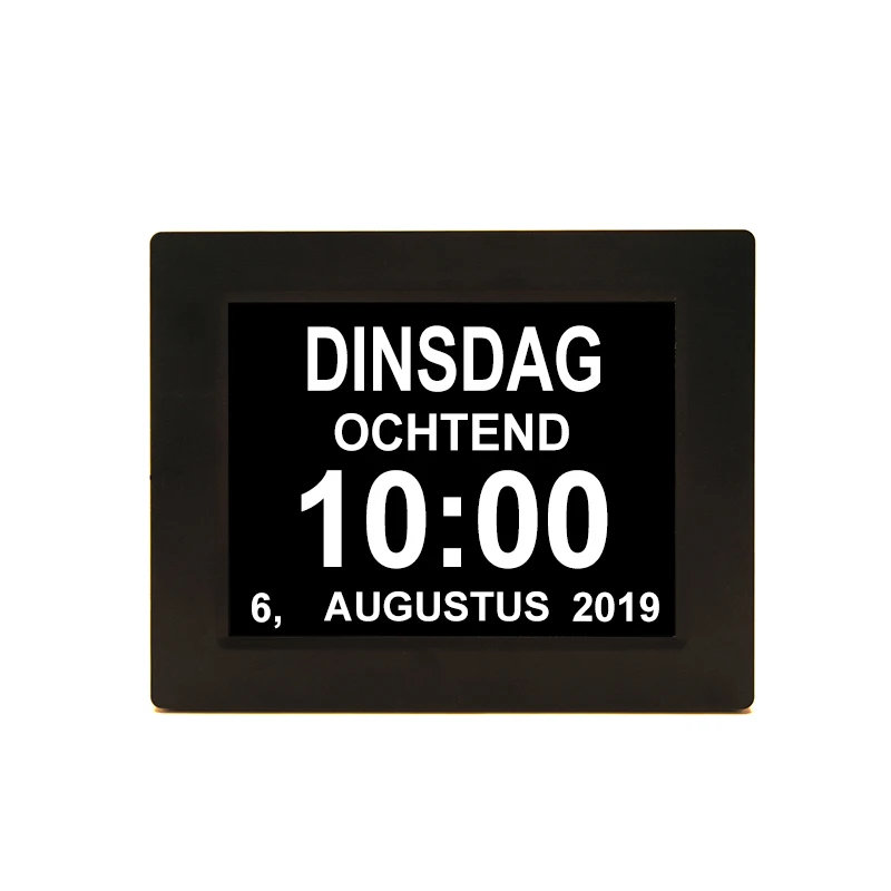 Clock Showing Day Of Week Digital Led Clock Mirror Alarm Clock With Day And Date For Old People, White and black
Clock Showing Day Of Week Digital Led Clock Mirror Alarm Clock With Day And Date For Old People, White and black