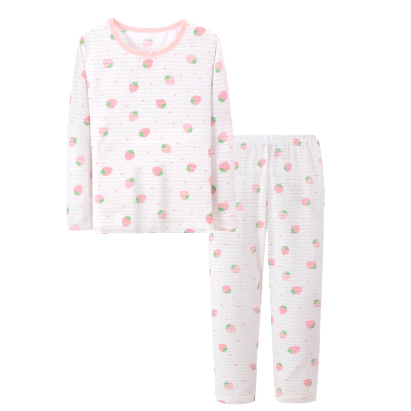 Children 100% Cotton Pajamas 2PCS Set Strawberry Print Girls Sleepwear nightwear Kids Long Sleeve Pajamas Set
Children 100% Cotton Pajamas 2PCS Set Strawberry Print Girls Sleepwear nightwear Kids Long Sleeve Pajamas Set
