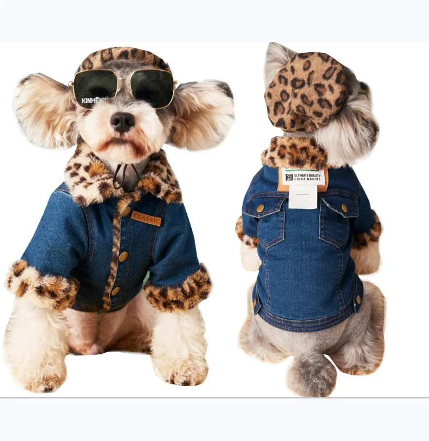 Street Style Fashion Denim Insulation Stitching Trend Pocket Design Warm Dog Jacket Winter
Street Style Fashion Denim Insulation Stitching Trend Pocket Design Warm Dog Jacket Winter