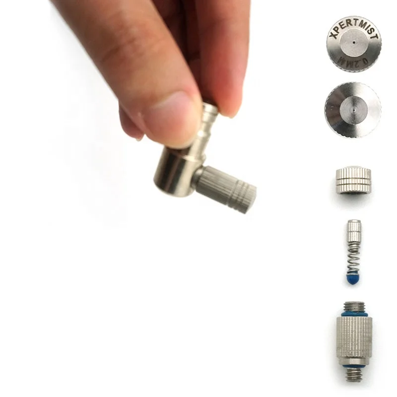 New Design Anti Drip 0.1mm 0.2mm 304 Stainless Steel Nozzle Mist Spray
New Design Anti Drip 0.1mm 0.2mm 304 Stainless Steel Nozzle Mist Spray