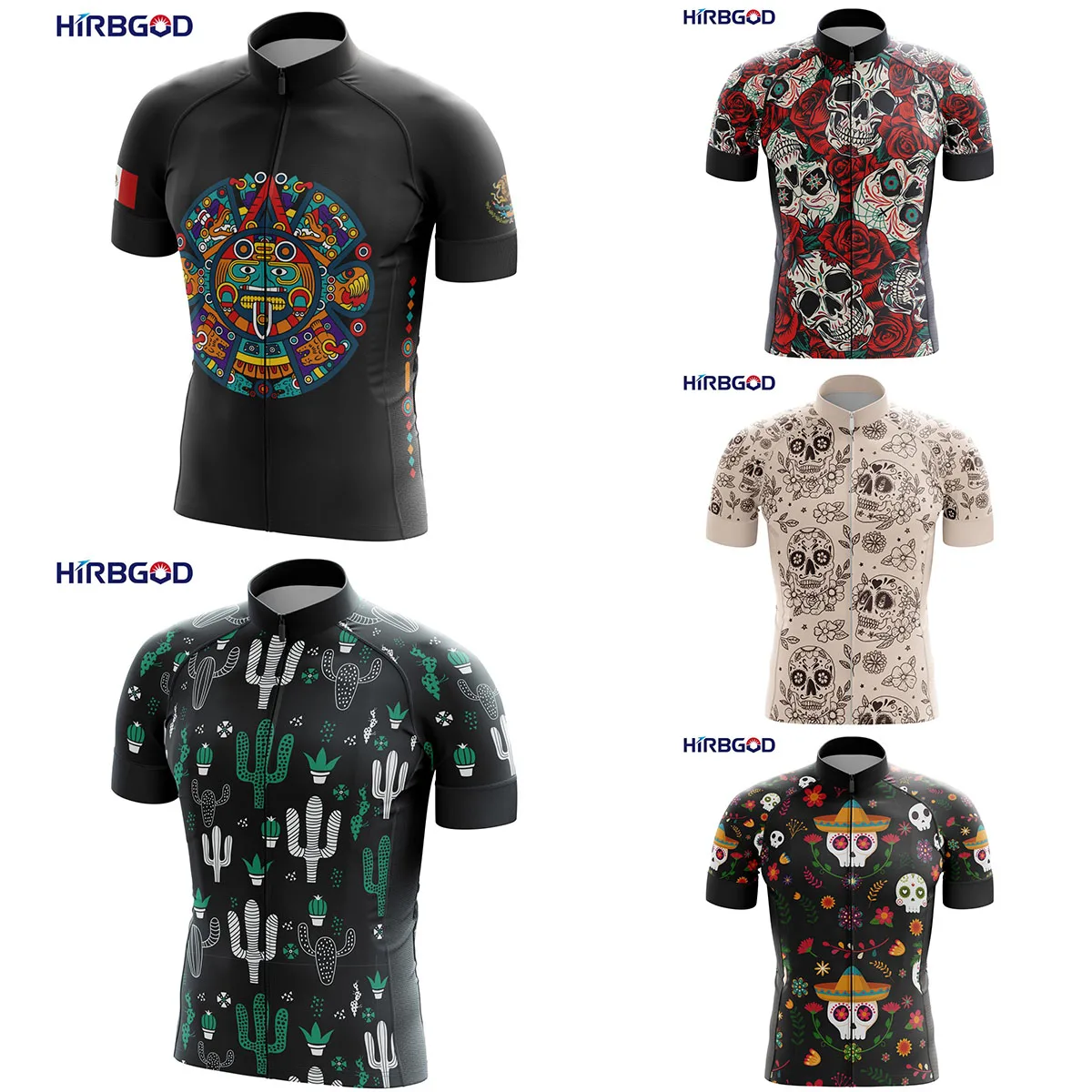 HIRBGOD for Mexico Summer Short Sleeves Black Breathable Plus Size Skull Print Diablo Men's Bicycle T-shirts Cycling Jersey
HIRBGOD for Mexico Summer Short Sleeves Black Breathable Plus Size Skull Print Diablo Men's Bicycle T-shirts Cycling Jersey