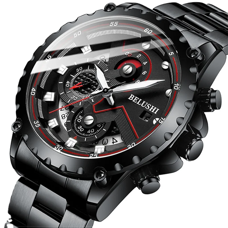 2021 New Fashion Mens Watches BELUSHI Top Brand Luxury Chronograph Full Steel Waterproof Quartz Watch Men Date Sports Clock, Multi colors
2021 New Fashion Mens Watches BELUSHI Top Brand Luxury Chronograph Full Steel Waterproof Quartz Watch Men Date Sports Clock, Multi colors