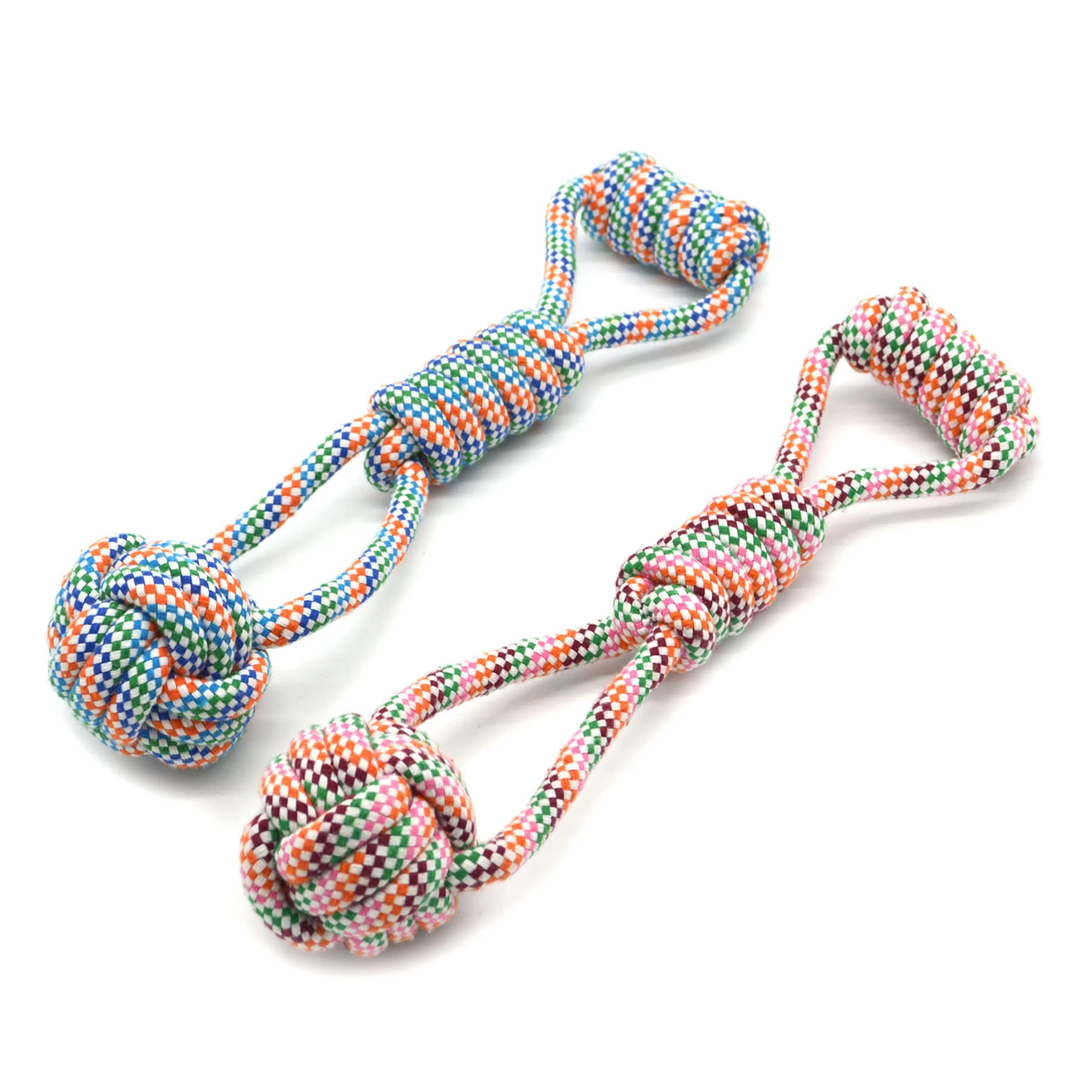 New Design Cotton Rope Dog Chew Toy Cleaning Teeth Durable Interactive Pet Toys, Colorful
New Design Cotton Rope Dog Chew Toy Cleaning Teeth Durable Interactive Pet Toys, Colorful