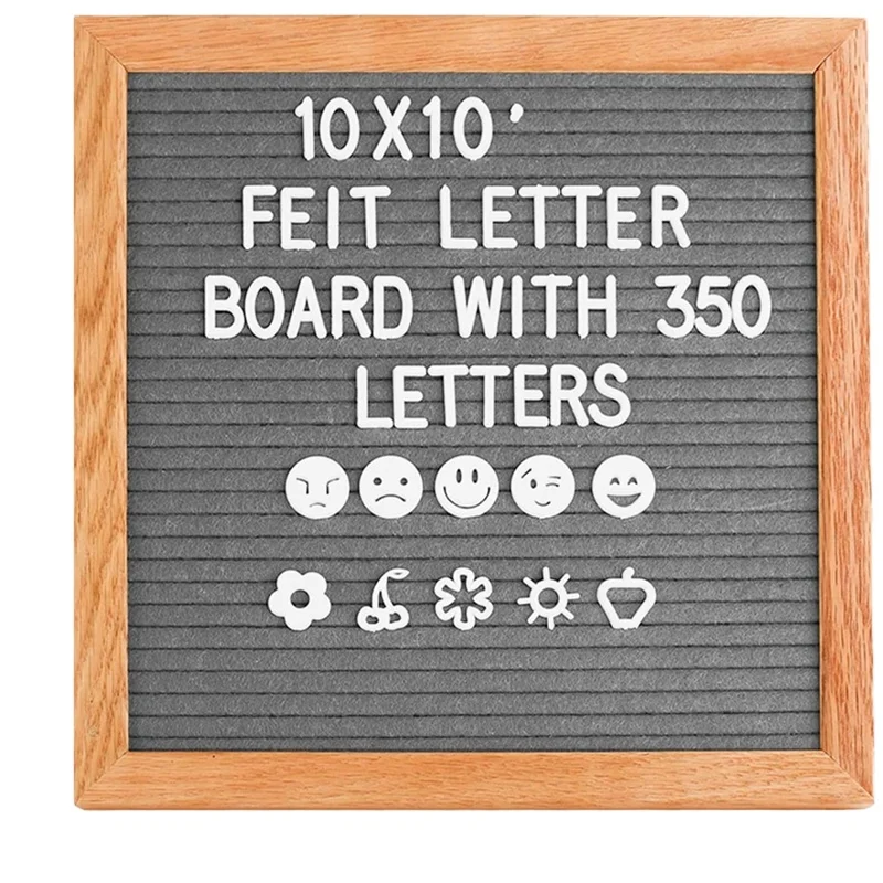 10x10 Inch Square Felt Letter Board Oak Wood Message Board 460 Plastic Letters Easel Drawstring Bag Felt Letter Board
10x10 Inch Square Felt Letter Board Oak Wood Message Board 460 Plastic Letters Easel Drawstring Bag Felt Letter Board