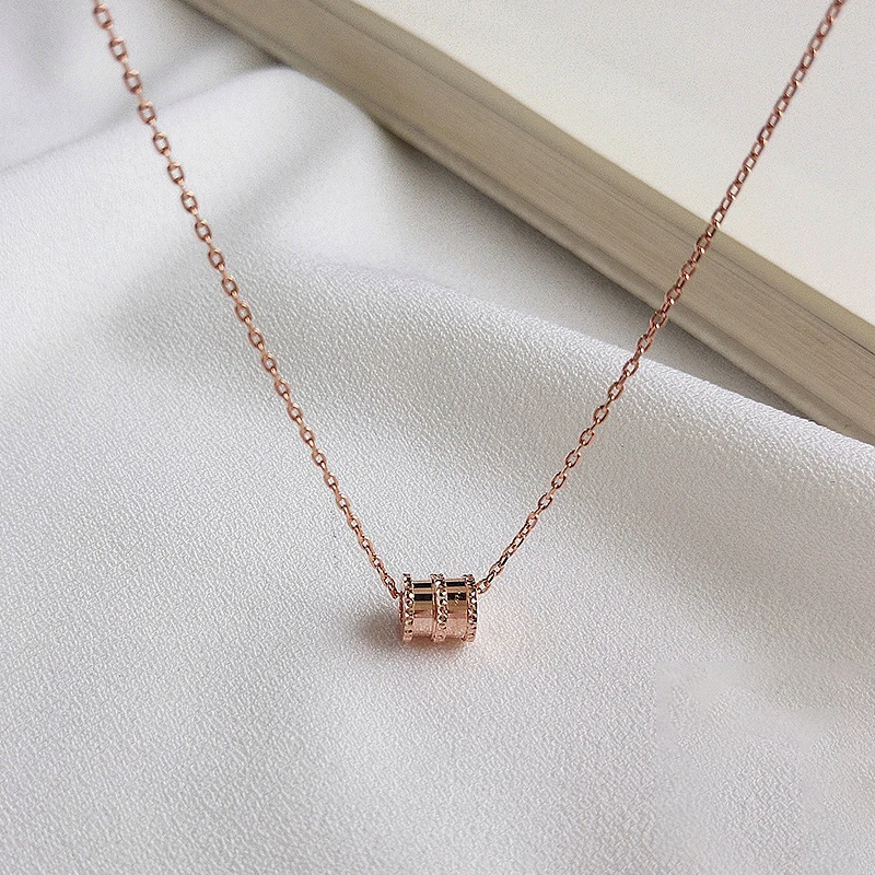 Factory Price 100% 925 Silver Fashion Minimalism Delicate Rose Gold Transfer Beads Pendant Necklace Fine Jewelry for Female
Factory Price 100% 925 Silver Fashion Minimalism Delicate Rose Gold Transfer Beads Pendant Necklace Fine Jewelry for Female