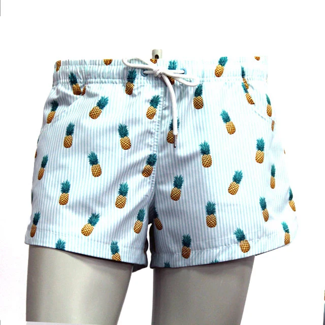 HT factory customized high-quality summer cute pineapple travel beach shorts, Custom
HT factory customized high-quality summer cute pineapple travel beach shorts, Custom