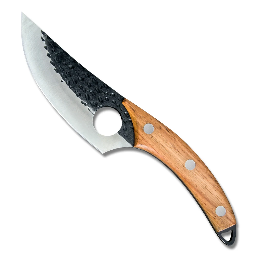 Wholesale Hunting Foxed Blade Full Tang 5.5mm Thick 4cr13 Stainless Steel Deboning Japanese Butcher Chefs Curved Blade Knife
Wholesale Hunting Foxed Blade Full Tang 5.5mm Thick 4cr13 Stainless Steel Deboning Japanese Butcher Chefs Curved Blade Knife