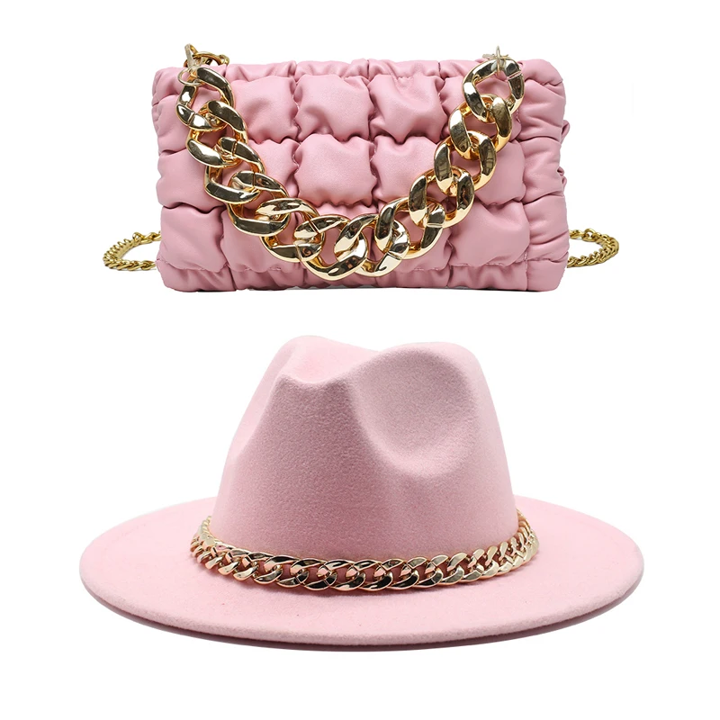 Wholesale luxury design folds ladies sling shoulder bag and ladies woolen hat set ladies messenger bag felt hat, Multicolor
Wholesale luxury design folds ladies sling shoulder bag and ladies woolen hat set ladies messenger bag felt hat, Multicolor