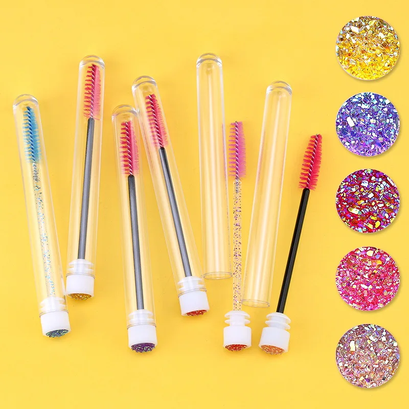 Factory selling the latest 50/bag disposable eyelash brush diamond tube eyebrow brush
Factory selling the latest 50/bag disposable eyelash brush diamond tube eyebrow brush