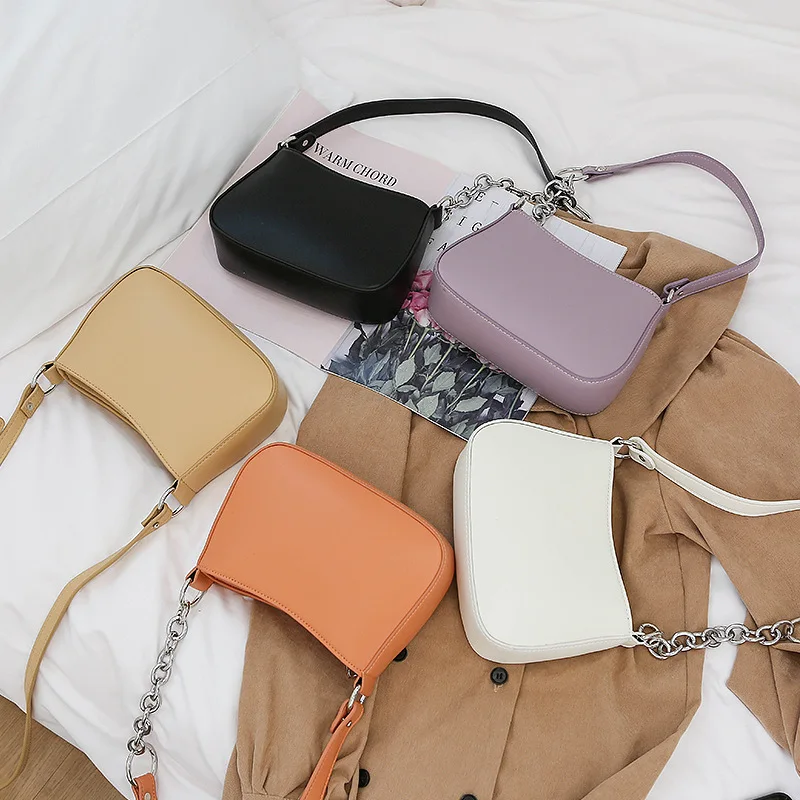 Wholesale solid color underarm bread handbag ladies pu leather shoulder bag women small, 7colors
Wholesale solid color underarm bread handbag ladies pu leather shoulder bag women small, 7colors