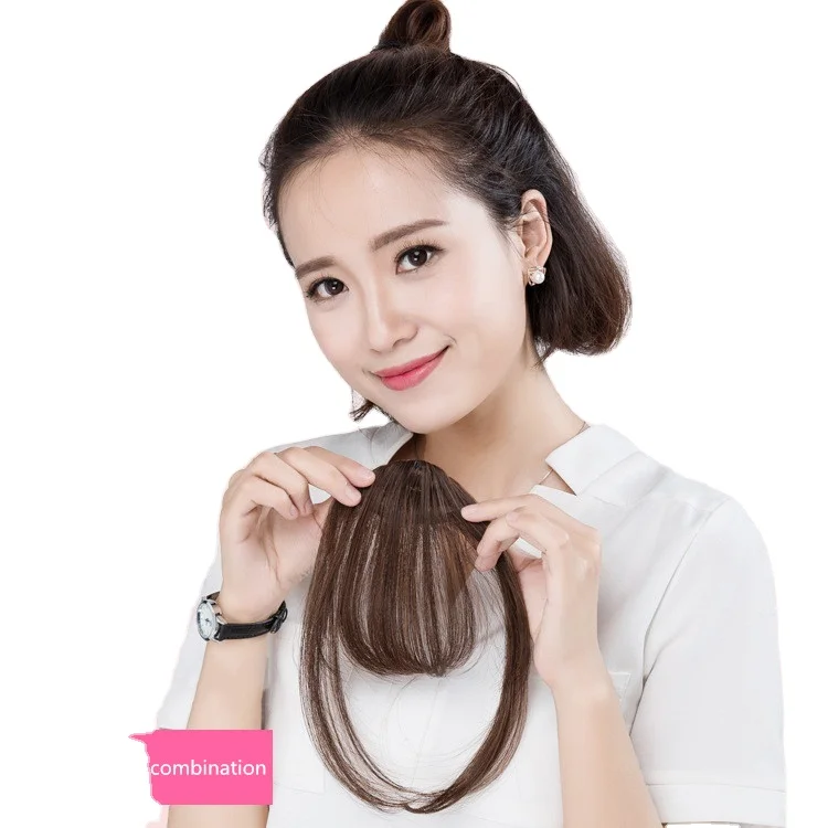 Manufacturer Dexterity and natural sideburns extend high quality False bang wig with a colorful selection of young girls bangs, Black/brown
Manufacturer Dexterity and natural sideburns extend high quality False bang wig with a colorful selection of young girls bangs, Black/brown