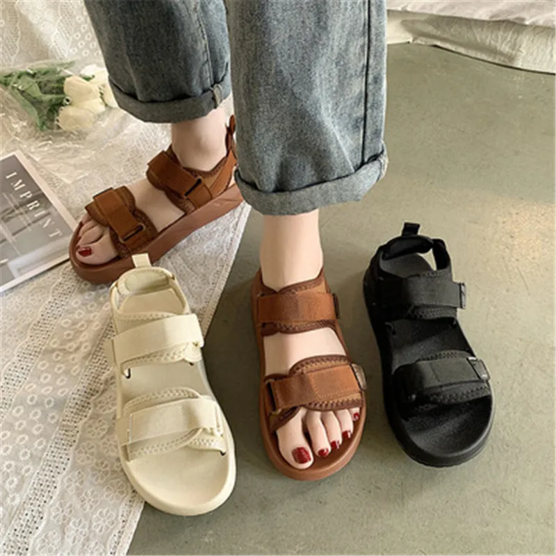 Women Fabric PU Leather Summer Ladies Hollow Flat Sports Beach Shoes Sandals, As the picture display
Women Fabric PU Leather Summer Ladies Hollow Flat Sports Beach Shoes Sandals, As the picture display