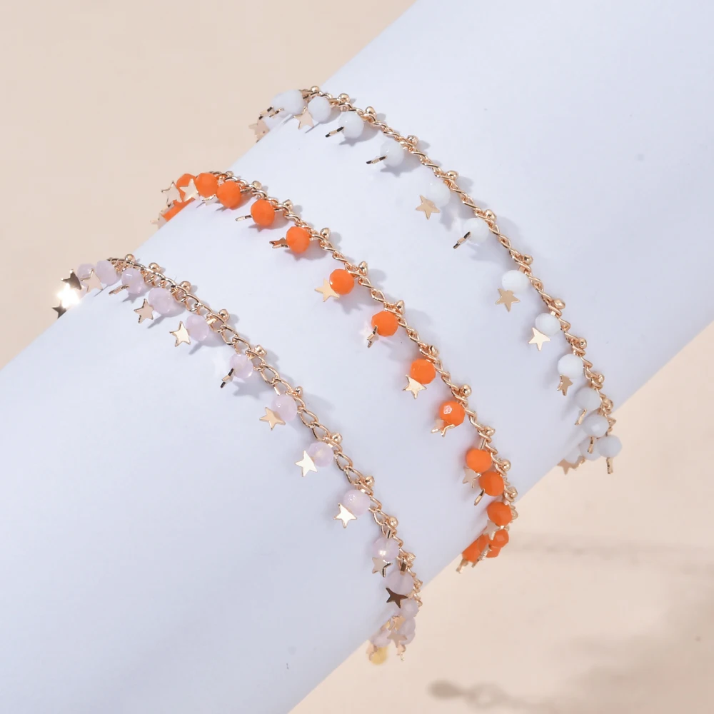 ZMZY 2-3mm Faceted Stone Cute Handmade Link Chain Bracelets Gold Color Chains Bracelet Jewelry Gifts Findings
ZMZY 2-3mm Faceted Stone Cute Handmade Link Chain Bracelets Gold Color Chains Bracelet Jewelry Gifts Findings