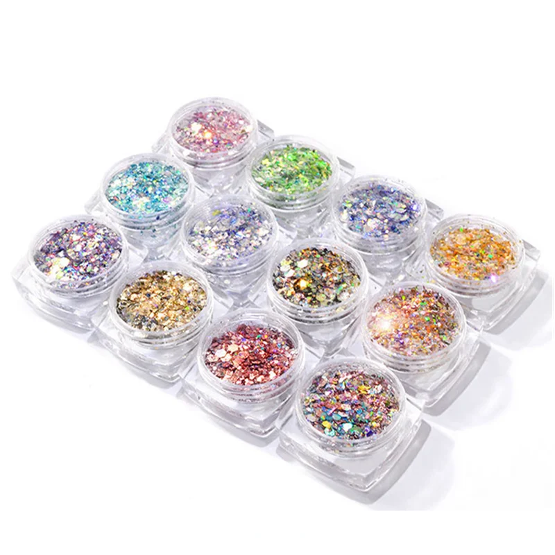 3D Multicolor Laser Nail Art 12 Colors Sequins Glitter Style Flash Pixie Nail Art DIY Makeup Decoration, Multi color
3D Multicolor Laser Nail Art 12 Colors Sequins Glitter Style Flash Pixie Nail Art DIY Makeup Decoration, Multi color