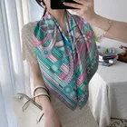 Scarf Spring Vintage Large Square Silk Scarf French Simple All-match Twill Silk Scarf For Women