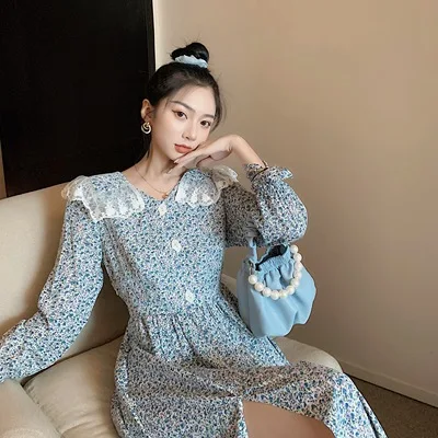 Chiffon French Long Skirt Bellflower Retro Floral Dress 2020 new arrivals temperament dresses women elegant
Chiffon French Long Skirt Bellflower Retro Floral Dress 2020 new arrivals temperament dresses women elegant