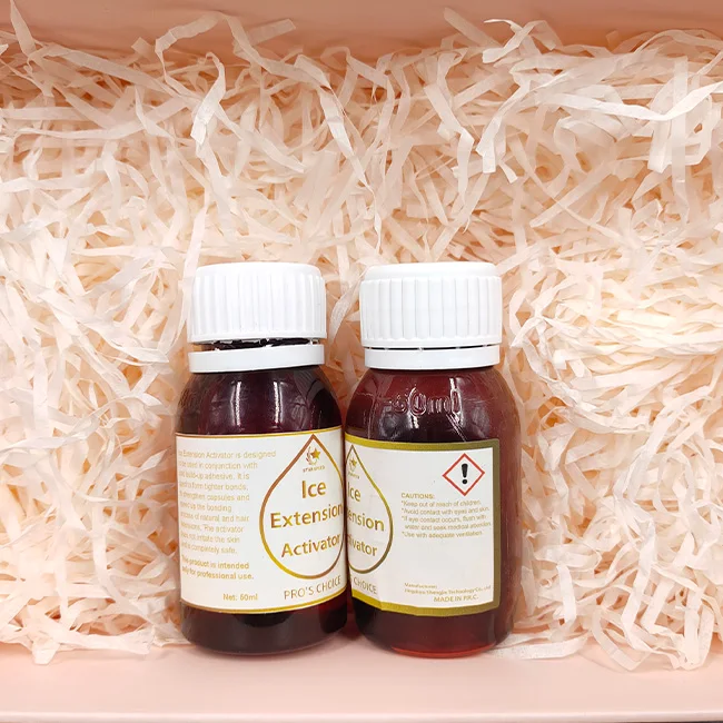 Human hair extension cold gel ice hair extension activator