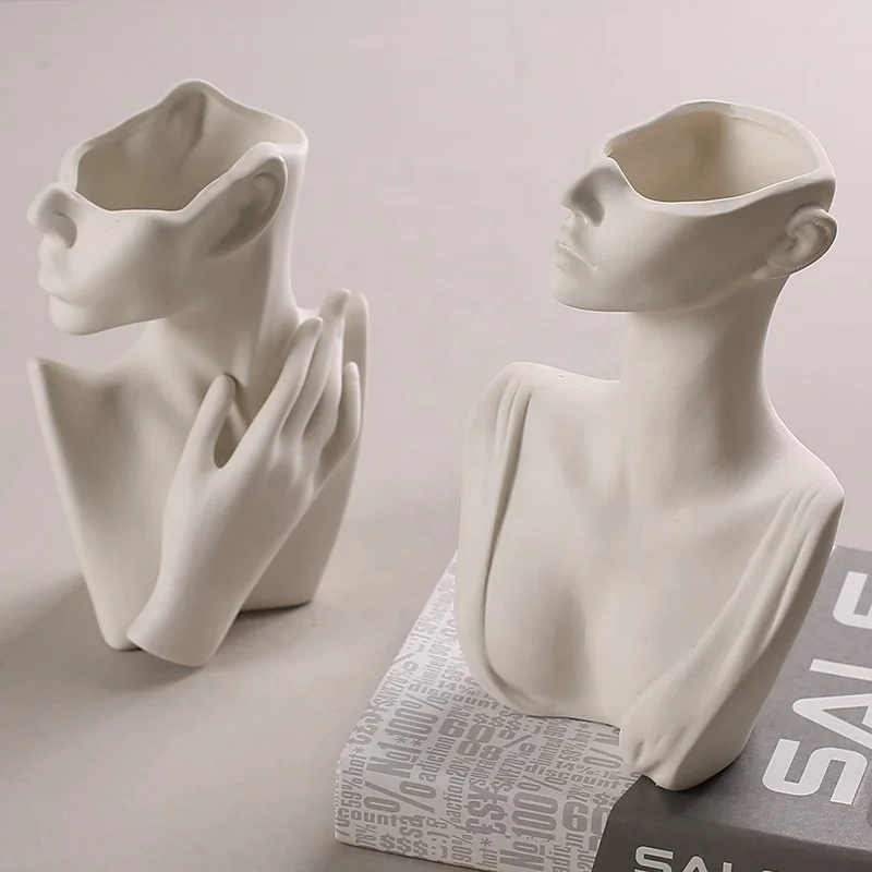 Ceramic Female Body Flower Vase for DecorModern Boho Art Vase Flower Arrangement Creative Vase for Home Office Decoration
Ceramic Female Body Flower Vase for DecorModern Boho Art Vase Flower Arrangement Creative Vase for Home Office Decoration