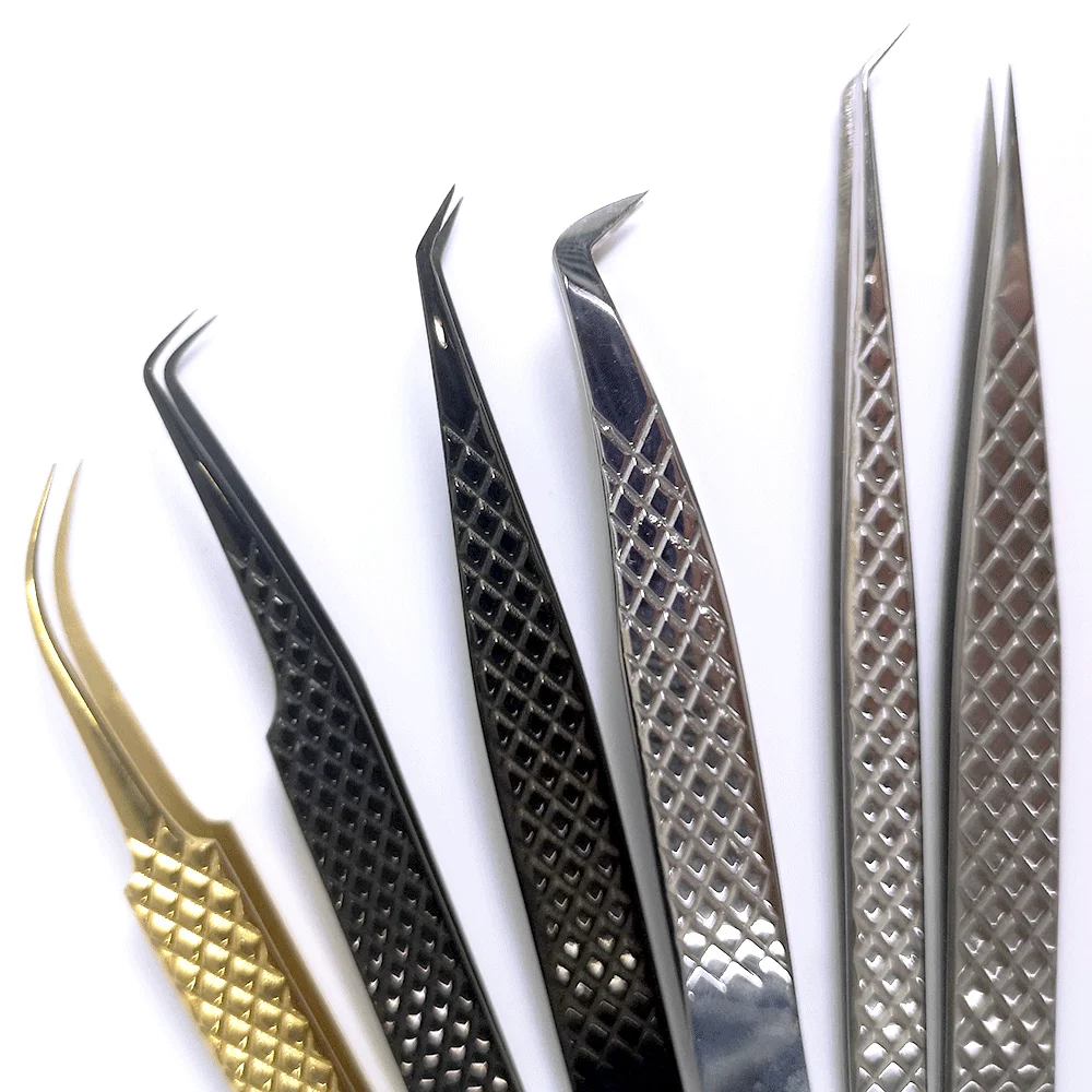 JTFIL Lashes eyelash extension supplies tweezers set pink diamond grip tweezers eyelash tweezers 90 degres, Gold plated tweezer
JTFIL Lashes eyelash extension supplies tweezers set pink diamond grip tweezers eyelash tweezers 90 degres, Gold plated tweezer