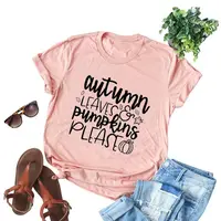Wholesale Happy Fall/ Autumn leaves pumpkins please t Shirts Sweet Casual Summer Tees Short Sleeve Tank Top
Wholesale Happy Fall/ Autumn leaves pumpkins please t Shirts Sweet Casual Summer Tees Short Sleeve Tank Top