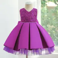 European and American style baby dress for 2 years old flower girl dresses for wedding kid Full moon party dress
European and American style baby dress for 2 years old flower girl dresses for wedding kid Full moon party dress