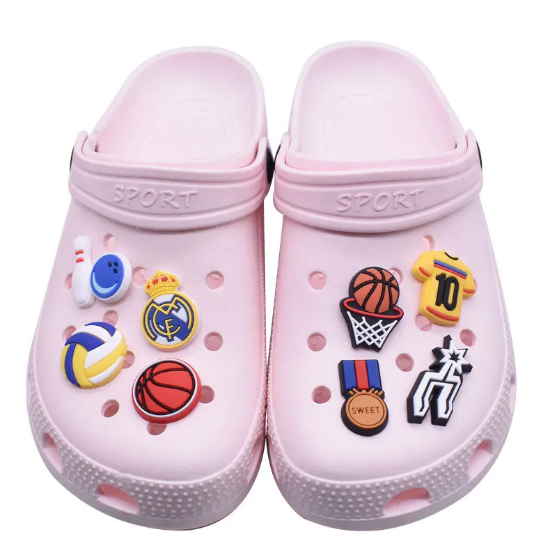 All kinds of sports balls New design Clog Charm shoe decoration Soft PVC Custom Shoe croc Charms Clog accessories, As picture
All kinds of sports balls New design Clog Charm shoe decoration Soft PVC Custom Shoe croc Charms Clog accessories, As picture