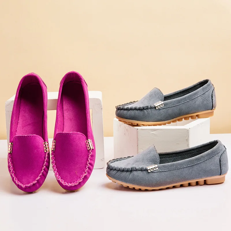 2022 Fashion Designer Women's Flat Shoes Comfortable Slip on Classic Ladies Suede Leather Ballet Flats Casual Dress Shoes, 6 colors
2022 Fashion Designer Women's Flat Shoes Comfortable Slip on Classic Ladies Suede Leather Ballet Flats Casual Dress Shoes, 6 colors