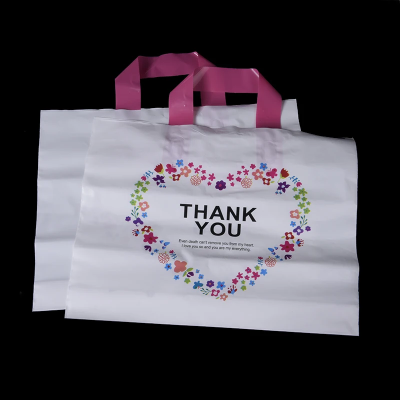 50pcs/bag 45*40*9cm Soft Loop Handle Printing LOGO Plastic PVC Clothes Portable Shopping Bag Thank You Plastic Shopping Bag
50pcs/bag 45*40*9cm Soft Loop Handle Printing LOGO Plastic PVC Clothes Portable Shopping Bag Thank You Plastic Shopping Bag