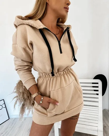 Nibber 9301 Factory wholesale 2021 New Winter women's hot style solid color temperament hooded waist long-sleeved sweater dress
Nibber 9301 Factory wholesale 2021 New Winter women's hot style solid color temperament hooded waist long-sleeved sweater dress