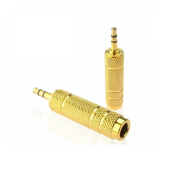 High Quality Gold-Plated 6.5mm Female to 3.5mm Male Stereo Converter Microphone Audio Plug Adapter for MP3 player CDP MD
High Quality Gold-Plated 6.5mm Female to 3.5mm Male Stereo Converter Microphone Audio Plug Adapter for MP3 player CDP MD
