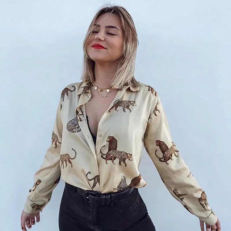 Animals Fall Fashion Ladies Tops Blouse Temperament Clothes Women Ladies Tops, Customized color
Animals Fall Fashion Ladies Tops Blouse Temperament Clothes Women Ladies Tops, Customized color