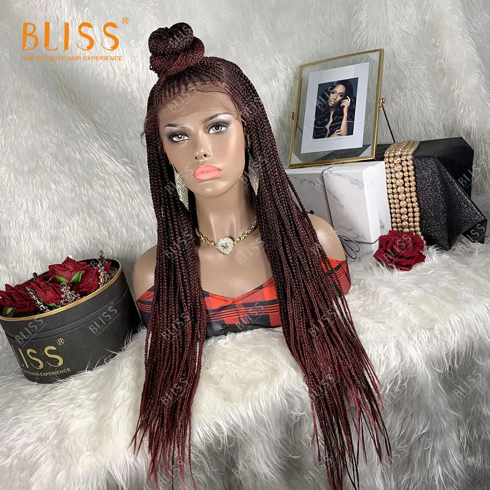 Bliss Box Braid Lace Wigs Synthetic Hair Braided Lace Wigs Perruques Tresses African Box Braided Lace Front Wigs For Black Women
Bliss Box Braid Lace Wigs Synthetic Hair Braided Lace Wigs Perruques Tresses African Box Braided Lace Front Wigs For Black Women