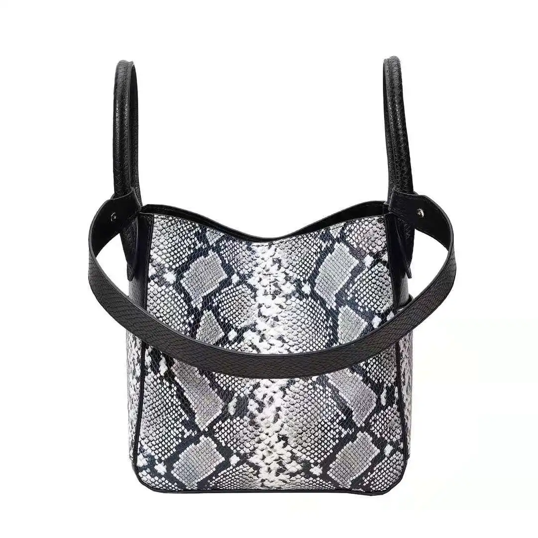 Ins Hot Sales Snake Pattern Leather Ladies Shoulder Bucket Bags Small Women Tote Handbags, More
Ins Hot Sales Snake Pattern Leather Ladies Shoulder Bucket Bags Small Women Tote Handbags, More