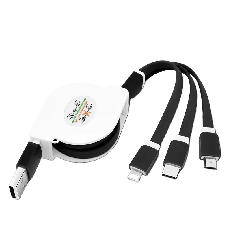 Factory Price High Quality 3 In 1 Multi Function Charging Data Cable Adapter Cable for Iphone Micro Usb Type-c Use
Factory Price High Quality 3 In 1 Multi Function Charging Data Cable Adapter Cable for Iphone Micro Usb Type-c Use