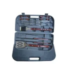 Kit With High Quality 16 Piece Stainless Steel BBQ Tools Grill Set Barbecue Accessories Kit With Plastic Case