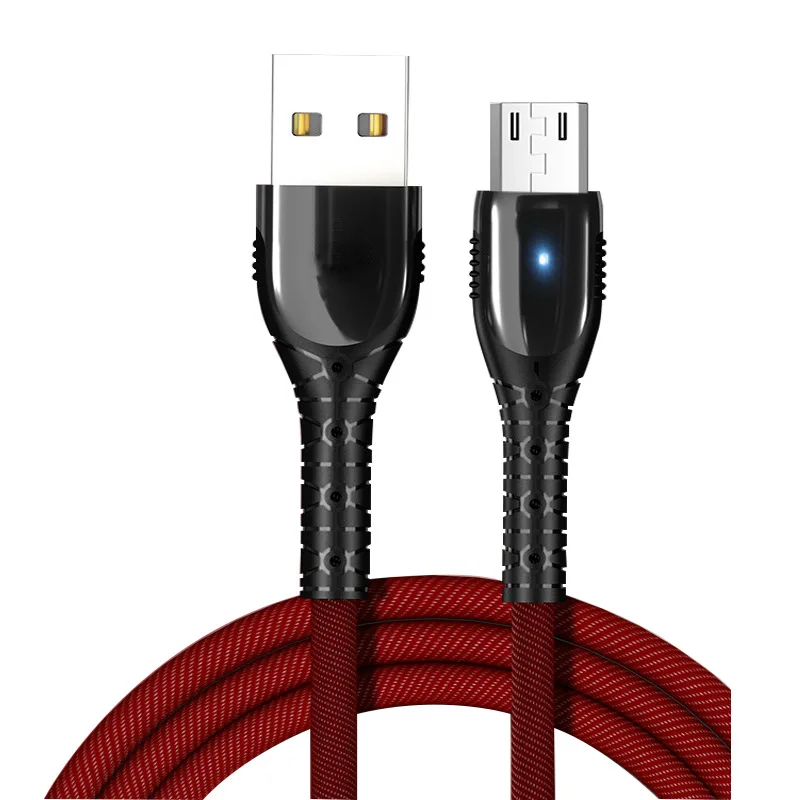 2020 New Arrival 5a fast charging cable Metal Zinc Alloy with LED indicator nylon braided usb cable for Mobile Phone, Black/red/blue
2020 New Arrival 5a fast charging cable Metal Zinc Alloy with LED indicator nylon braided usb cable for Mobile Phone, Black/red/blue