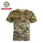 Top Quality Nylon Logo Print USA Size T Shirt Custom Tag Military O Neck Men Tee Shirt
