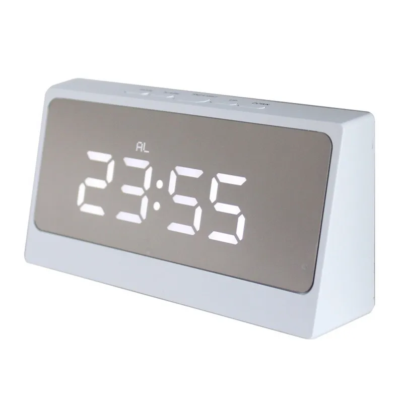 New Multifunctional Large Mirrored Digital alarm clock Popular LED Display Bedroom Desk Clock, White, blue, black, red, green
New Multifunctional Large Mirrored Digital alarm clock Popular LED Display Bedroom Desk Clock, White, blue, black, red, green
