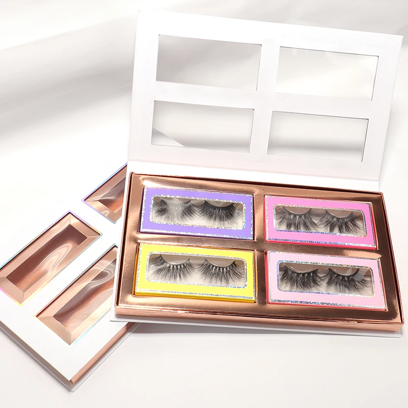 Custom 4 Pairs Eyelash Book candy Packaging Box Private Label 5D Mink False Eyelashes Free Sample, Natural black
Custom 4 Pairs Eyelash Book candy Packaging Box Private Label 5D Mink False Eyelashes Free Sample, Natural black
