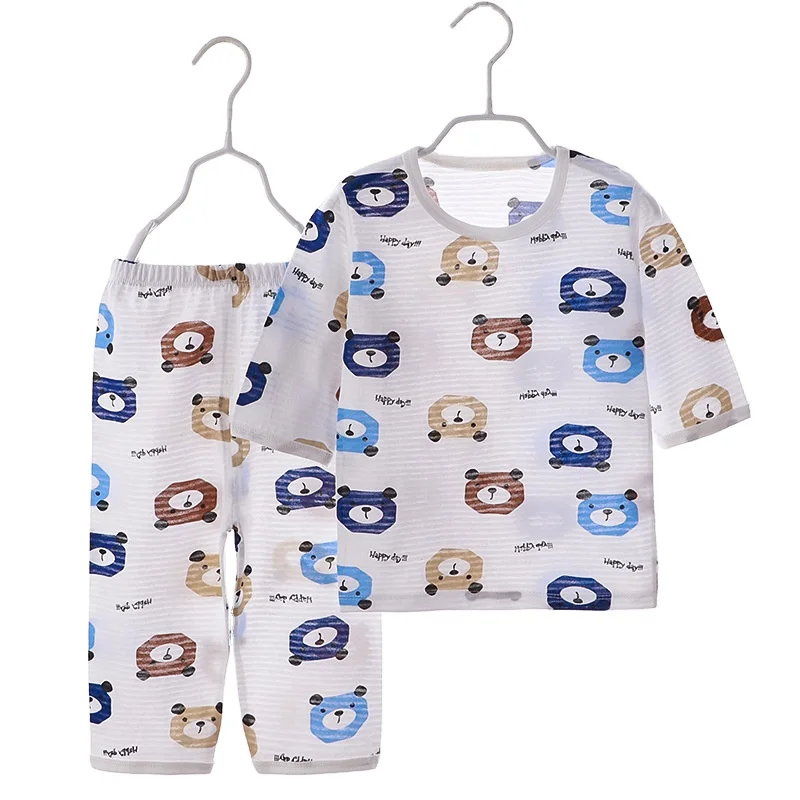 Summer thin girls' air-conditioning clothes with three-quarter sleeves baby summer cotton home clothes
Summer thin girls' air-conditioning clothes with three-quarter sleeves baby summer cotton home clothes