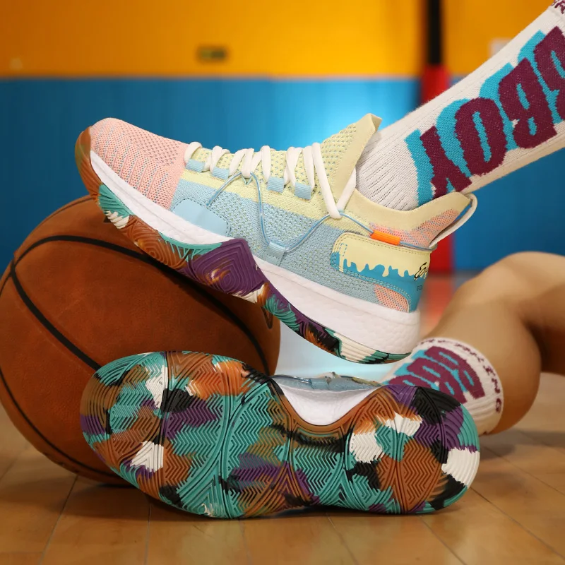 Men Basketball Shoes Mesh Breathable Cushion Sneakers Non-slip Wearable Street Sports Shoes Gym Training Athletic Shoes
Men Basketball Shoes Mesh Breathable Cushion Sneakers Non-slip Wearable Street Sports Shoes Gym Training Athletic Shoes