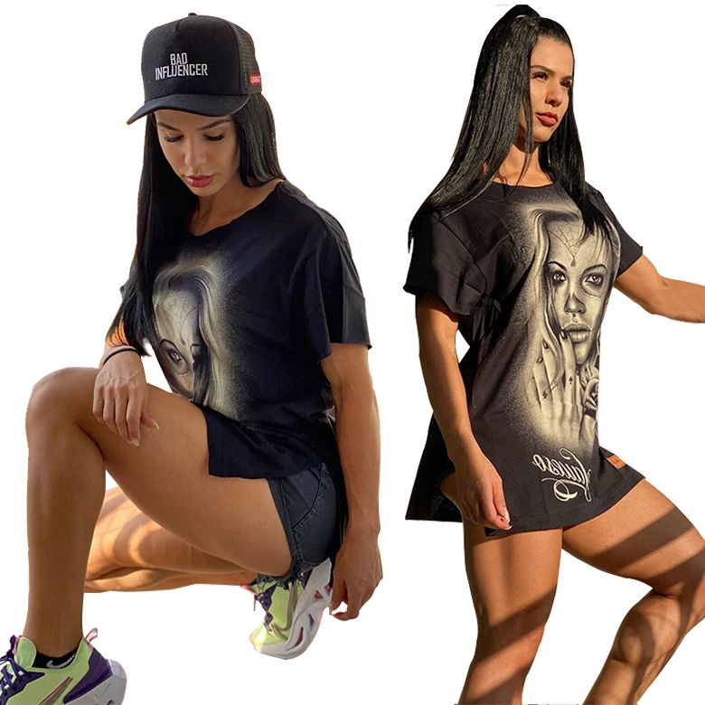 Women's 2021 O Neck Short Sleeve Oversized Custom Printing Polyester Sublimation T shirt woman
Women's 2021 O Neck Short Sleeve Oversized Custom Printing Polyester Sublimation T shirt woman
