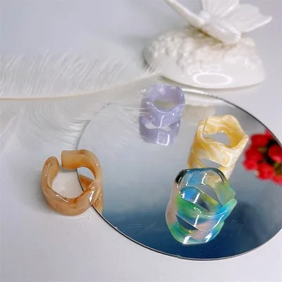 Trendy Cute Rings Colorful Pattern Plastic Resin Ring Circle Round Tortoise Acrylic Finger Rings For Women Girls
Trendy Cute Rings Colorful Pattern Plastic Resin Ring Circle Round Tortoise Acrylic Finger Rings For Women Girls