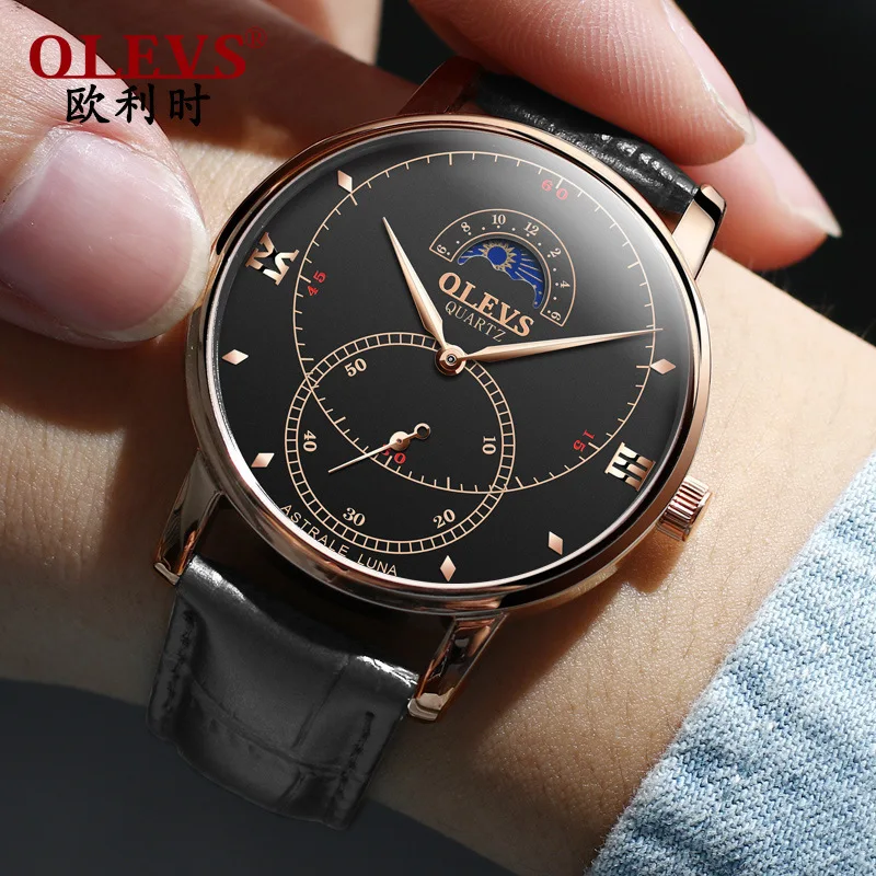 OLEVS Mens luxury wristwatches Sports Watches Military Watch Men Army Leather Male Date Quartz Watch Relogio Masculino, 5 colors
OLEVS Mens luxury wristwatches Sports Watches Military Watch Men Army Leather Male Date Quartz Watch Relogio Masculino, 5 colors