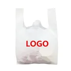 Biodegradable t-shirt bag, bags with logos, eco-friendly t-shirt plastic bag
