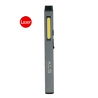 ALS 150lm Rechargeable Magnetic LED Pen Light with Laser Pointer Pocket-Sized Flashlight
